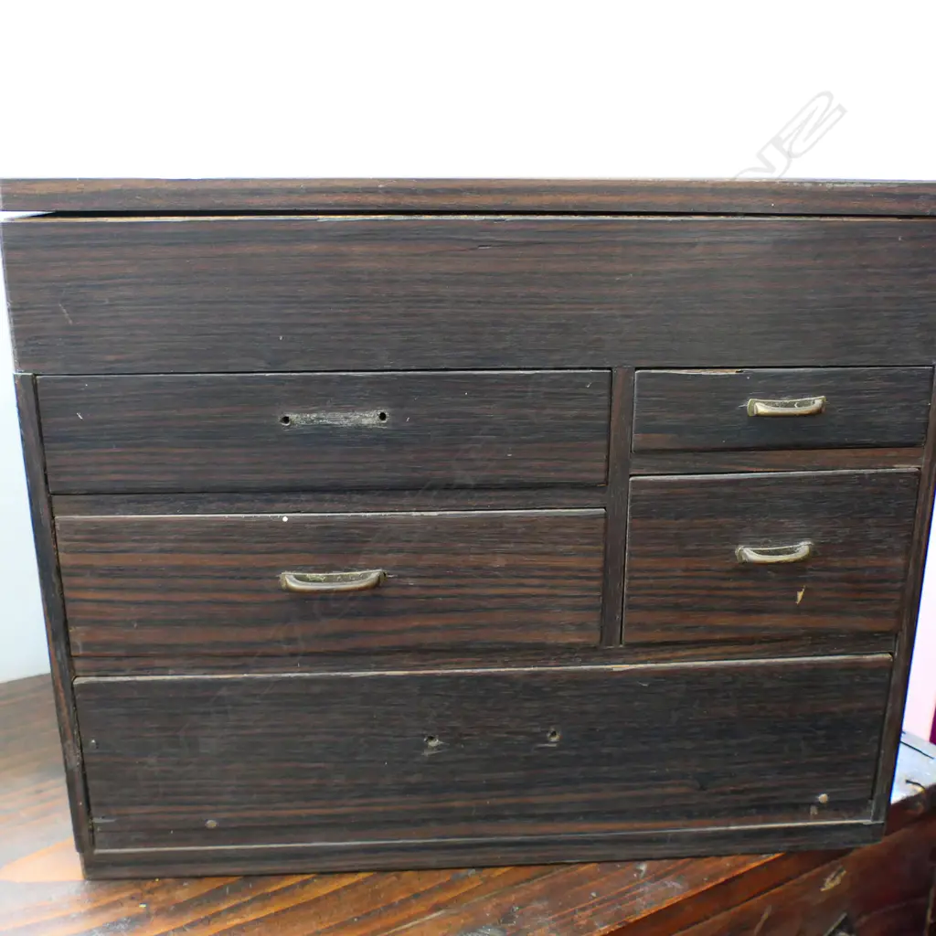 OLD JAPANESE SEWING BOX AF Image 1++