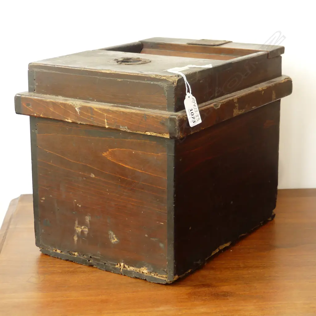 ANTIQUE JAPANESE TEMPLE OFFERING BOX AF Image 1++