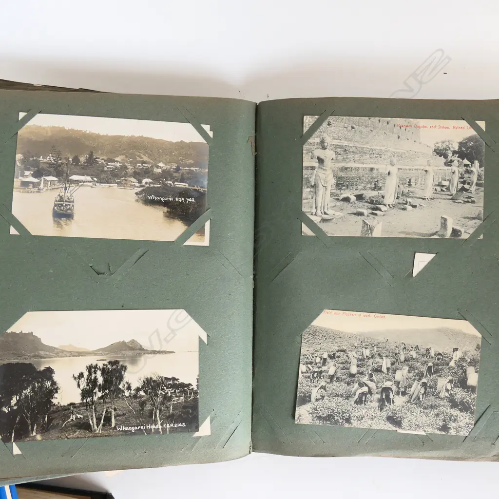 ALBUM OF WORLD POSTCARDS includes some NZ 10th Reinforcements March over the Rimutakas... etc Image 1++