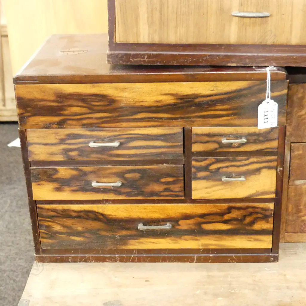 OLD JAPANESE SEWING BOX AF Image 1++