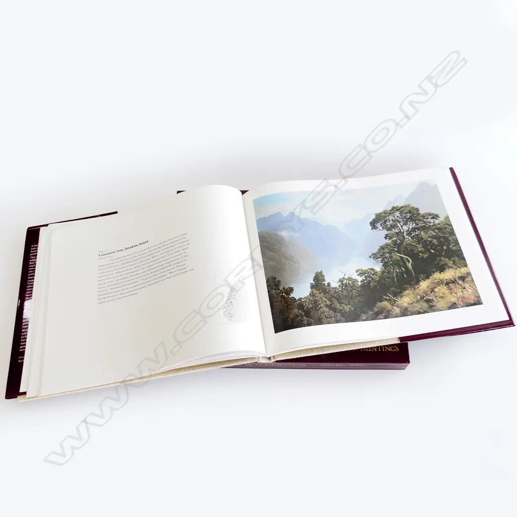 CASED ART BOOK; JONATHAN WHITE, NZs MAJESTIC WILDERNESS, ORAKAU HOUSE 1980, 325x390mm  Image 1++