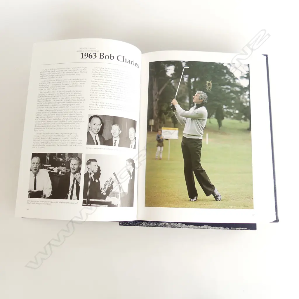 CASED BOOK; THE NEW ZEALANDER SPORTSMAN OF THE YEAR, 586/1500, J. M. McGREGOR 1982 400x305mm Image 1++