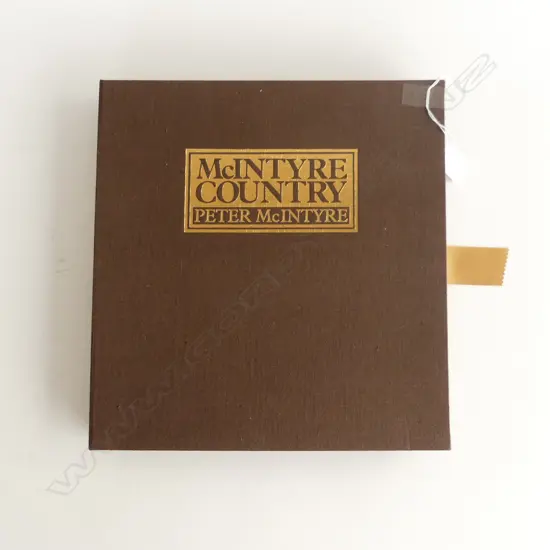 BOOK; SPECIAL ED. PETER MCINYRE 'MCINTYRE COUNTRY' SIGNED & BOXED 305x290mm