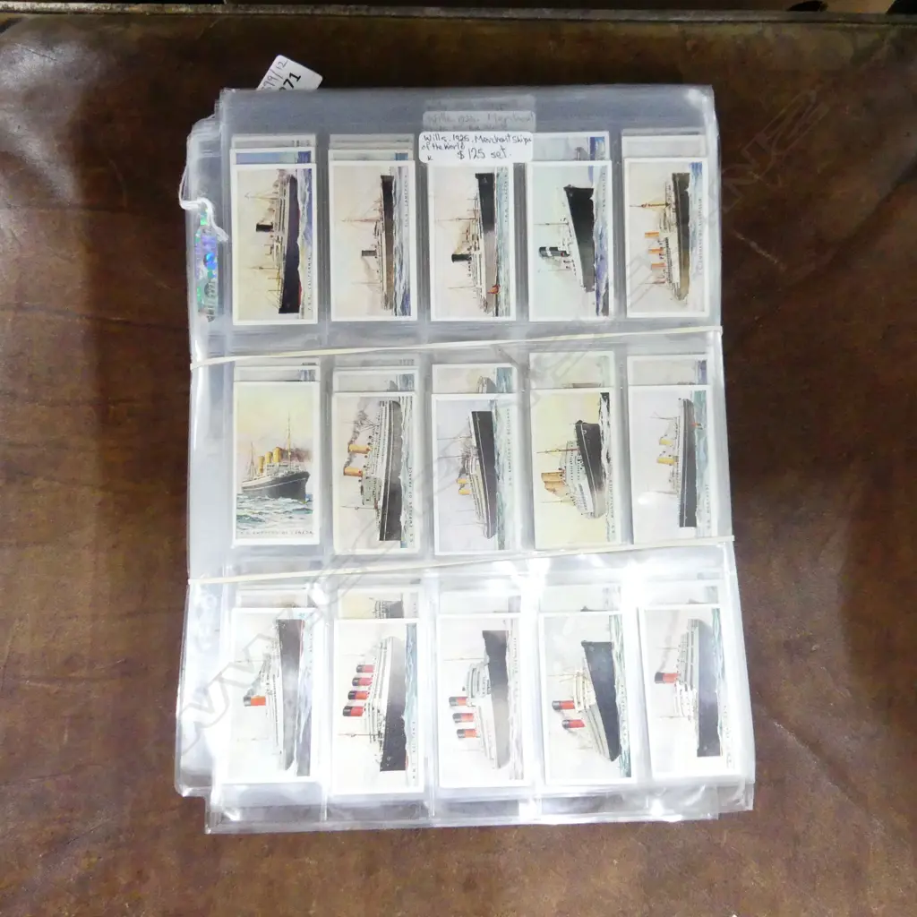 CIGARETTE CARDS; SHIPS INTEREST (some sets) Image 1++