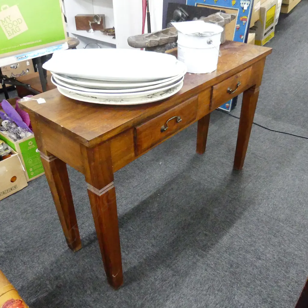 OAK CONSUL TABLE L 1200 MM Image 1++