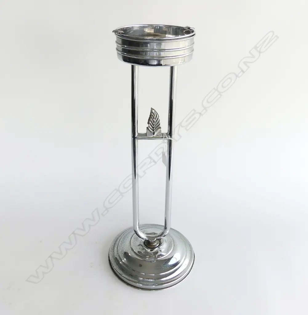 DECO CHROME SMOKERS CIGARETTE STAND H.595mm Image 1++