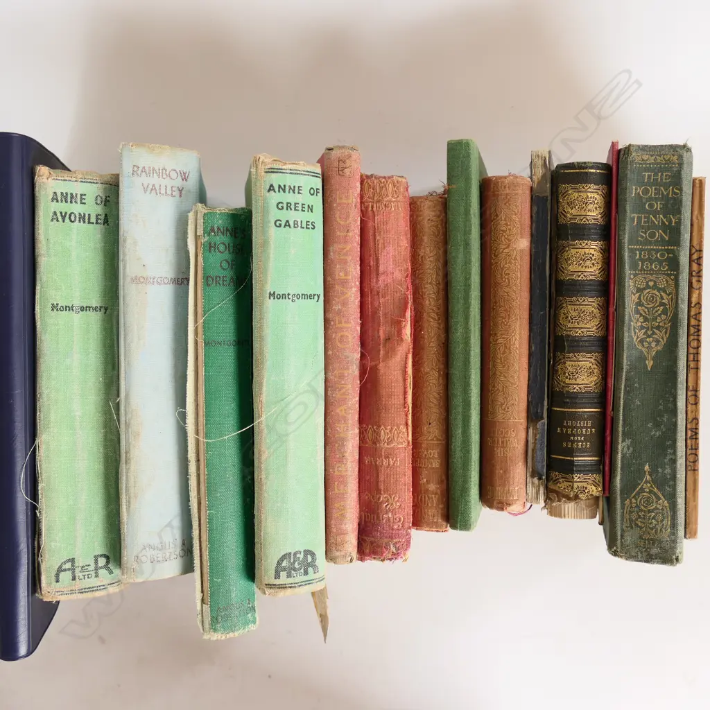 ASSTD OLD BOOKS, INCLDS TENNYSON & THOMAS GREY Image 1++