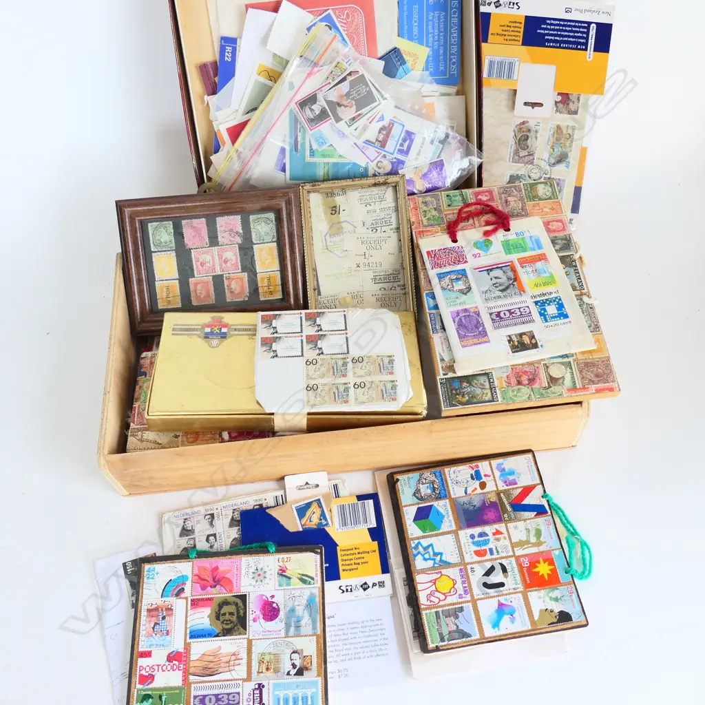 BOX OF STAMPS + DISNEY COLLECTABLES ETC MINI SHEETS ETC Image 1++