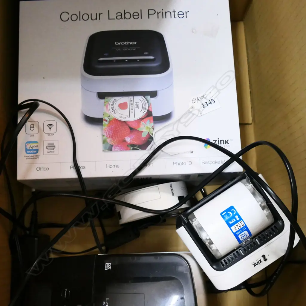 BROTHER VC-500W COLOR LABEL PRINTER UNUSED+QL-700 LABEL PRINTER+CARTRIDGES  Image 1++