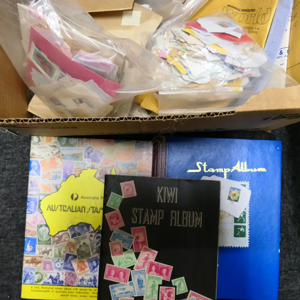 BOX LOT STAMP COLLECTION Image 1++