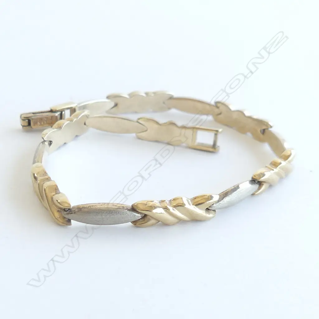 9CT TWO TONE GOLD BRACELET 6GMS  Image 1++