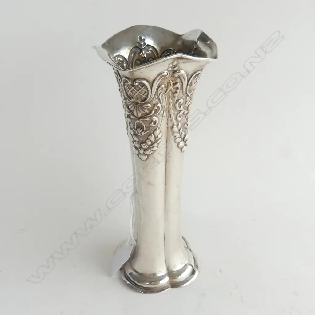 STG SILVER VASE B'HAM 1903 H.195mm 136 GRAMS Image 1++