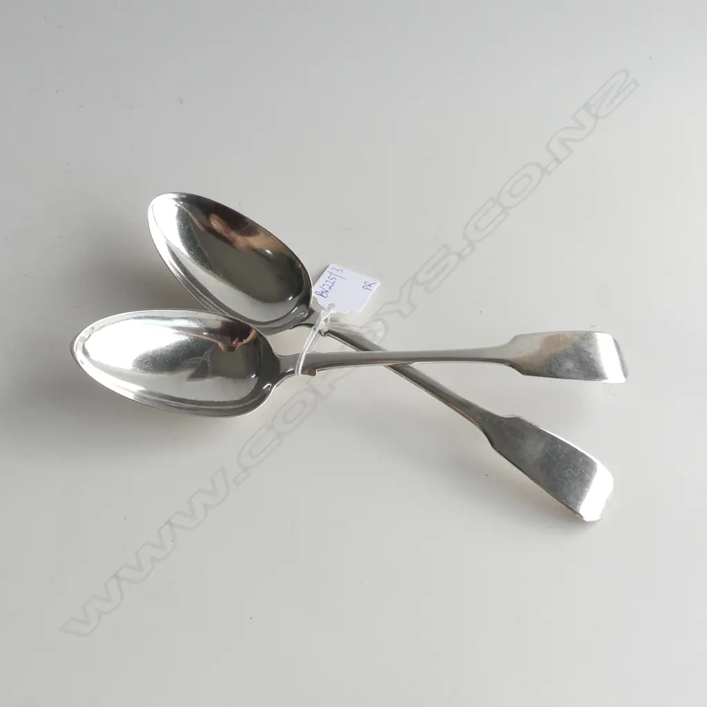 PR STG SILVER TABLE SPOONS LONDON 1839 147 GRAMS Image 1++