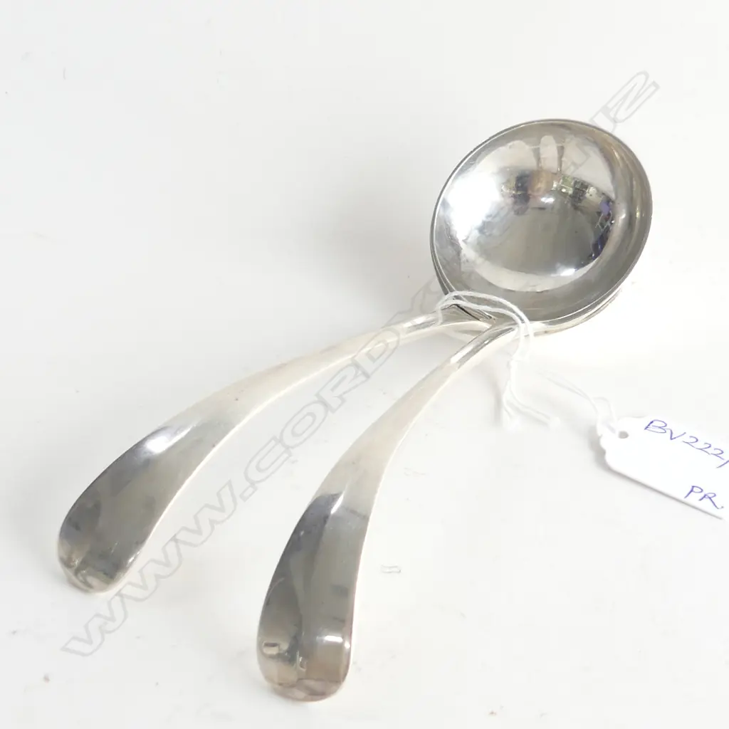 PR STG SILVER SAUCE LADLES SHEFFIELD 1917 164 GRAMS Image 1++