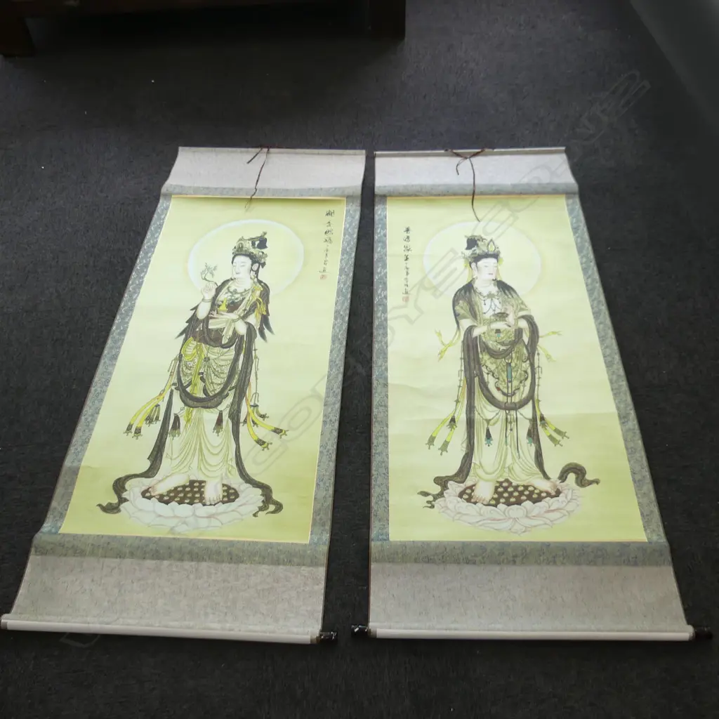 3 LG CHINESE SCROLLS   H1840 X 720MM Image 1++