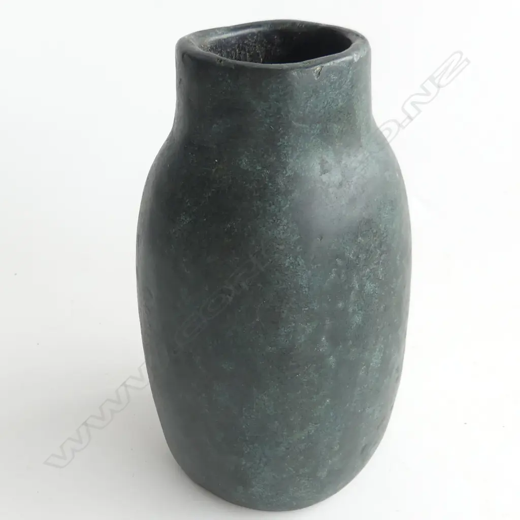 JAPANESE BRONZE VASE SIGNED H195MM Image 1++