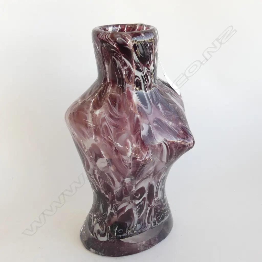 LG ART GLASS LADIES BUST VASE H. 320MM Image 1++