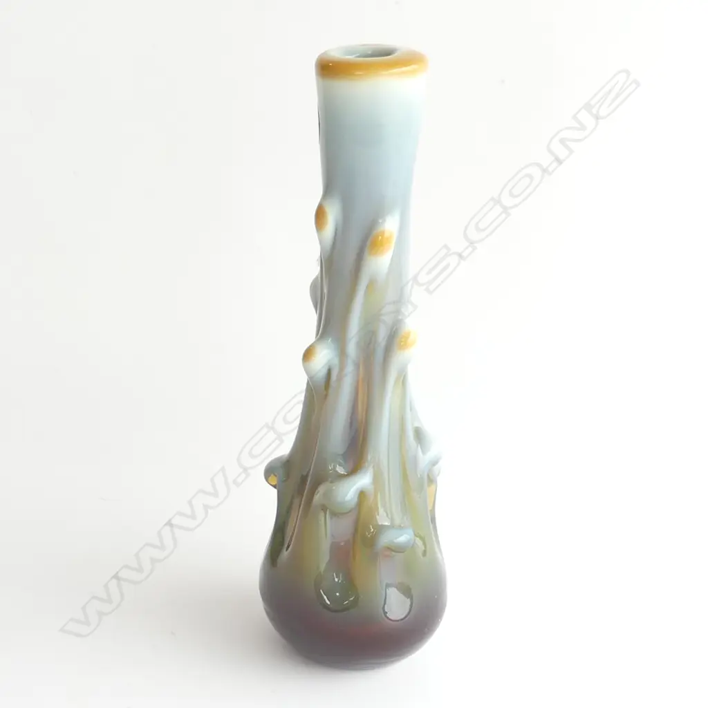 1960s YUGOSLAVIAN ART GLASS VASE BY DRAGAN DROBRIJAK H.280mm Image 1++
