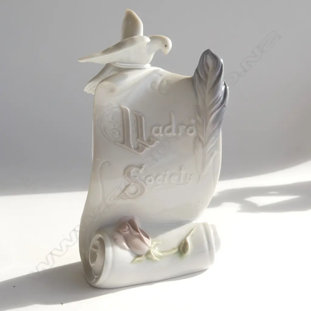 LLADRO SOCIETY PLAQUE  (H165MM) + LLADRO 2000 RETIREMENTS ANNULATIONS BOOKLET ETC.. Image 1++
