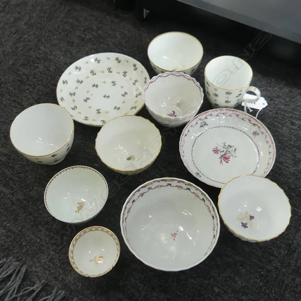 11 PCES 18/19thC PORCELAIN; TEA BOWLS ETC Image 1++