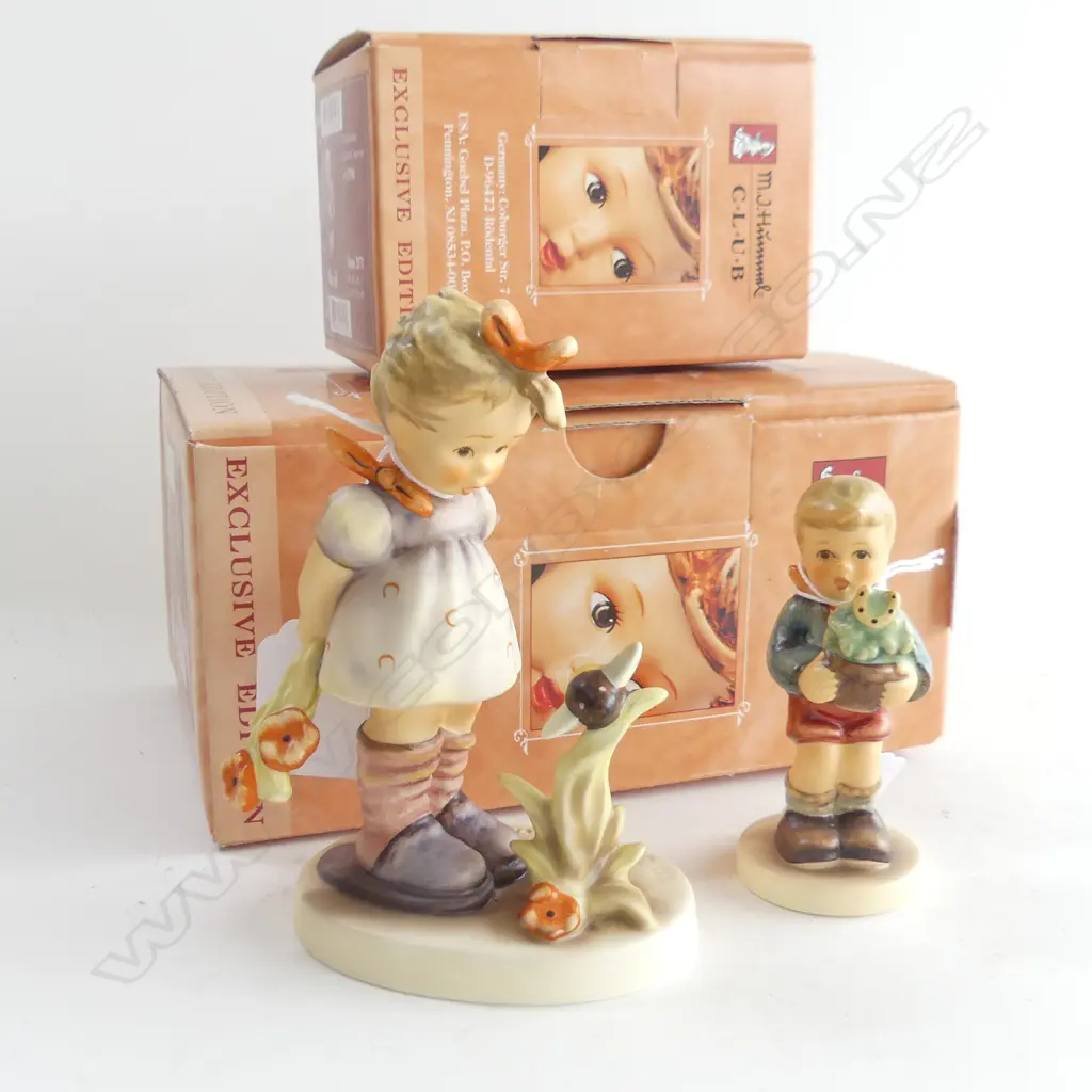 HUMMEL COLLECTORS CLUB WILL IT SHINE H 120 MM +LUCKY CHARMER H90 MM Image 1++
