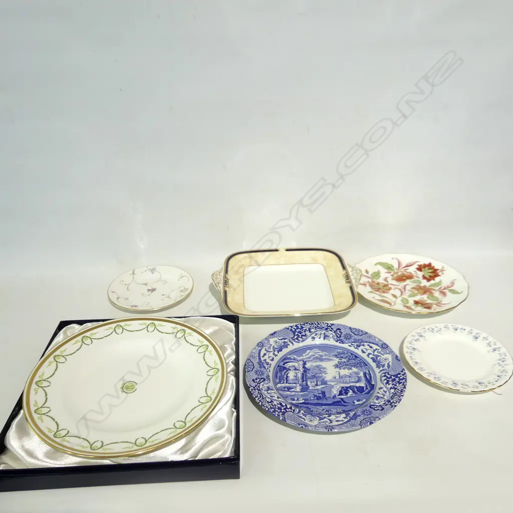 6 ASST PLATES DOULTON/W/WOOD/RCD/SPODE ETC LARGEST D270 MM Image 1++