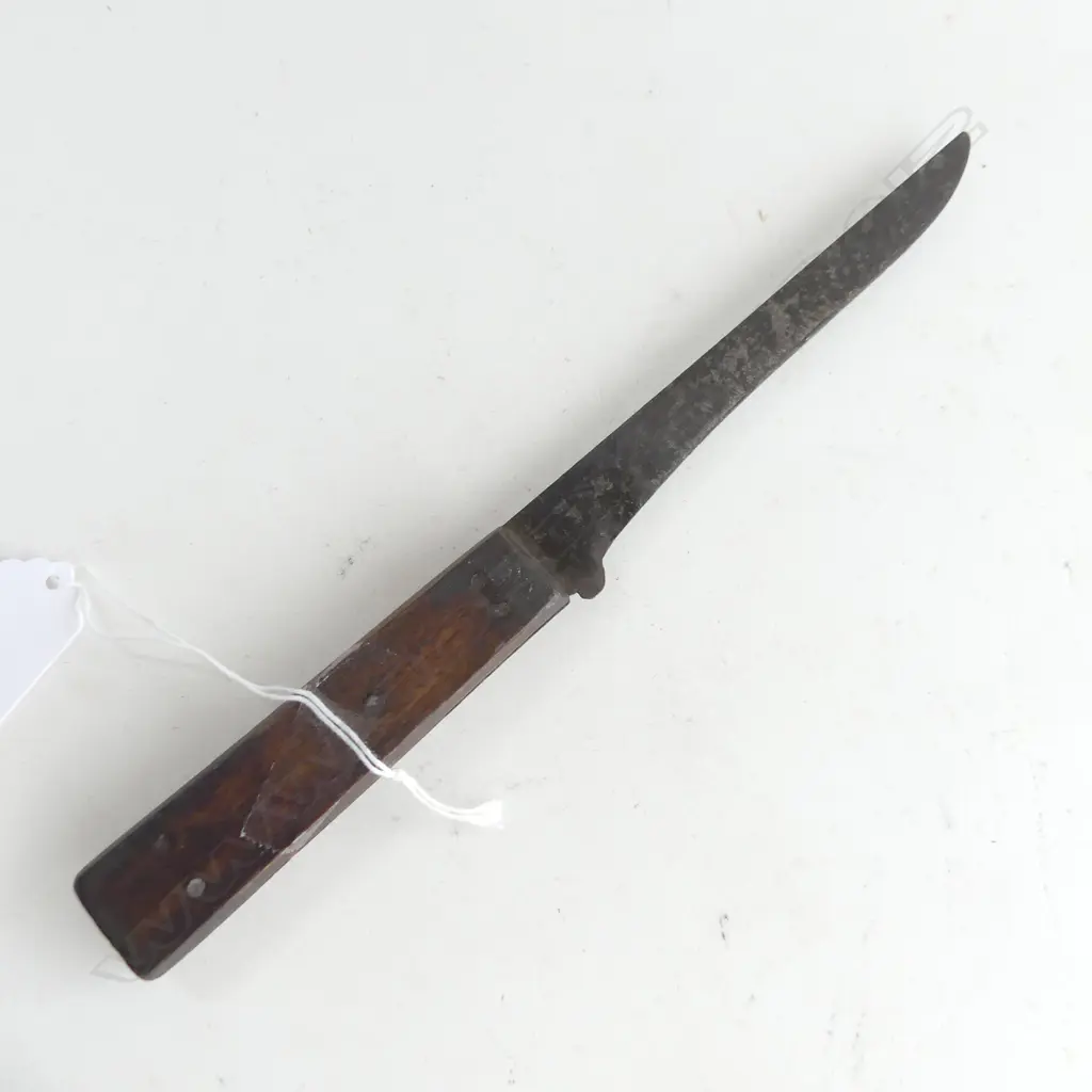 VICTORIAN 'DOUBLE SHEAR STEEL HAND FORGED' KNIFE I. WILSON SHEFFIELD C.1849-91 L.260mm Image 1++