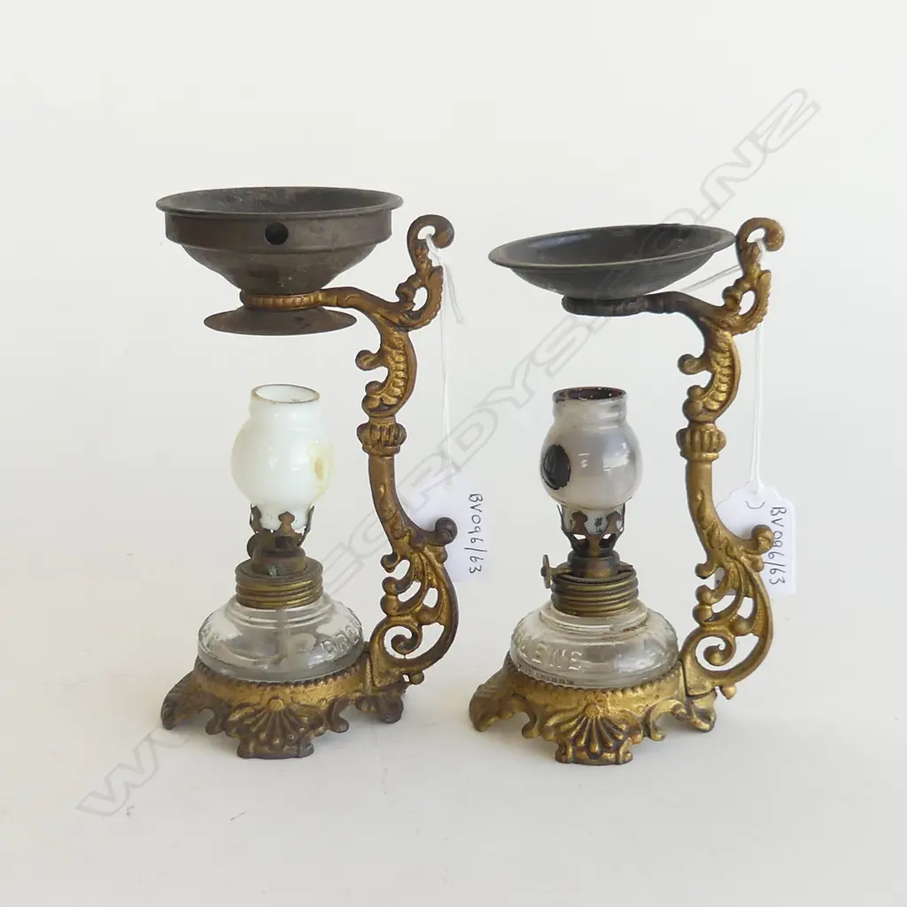 2 SMALL KERO PERFUME LAMPS 160MM Image 1++