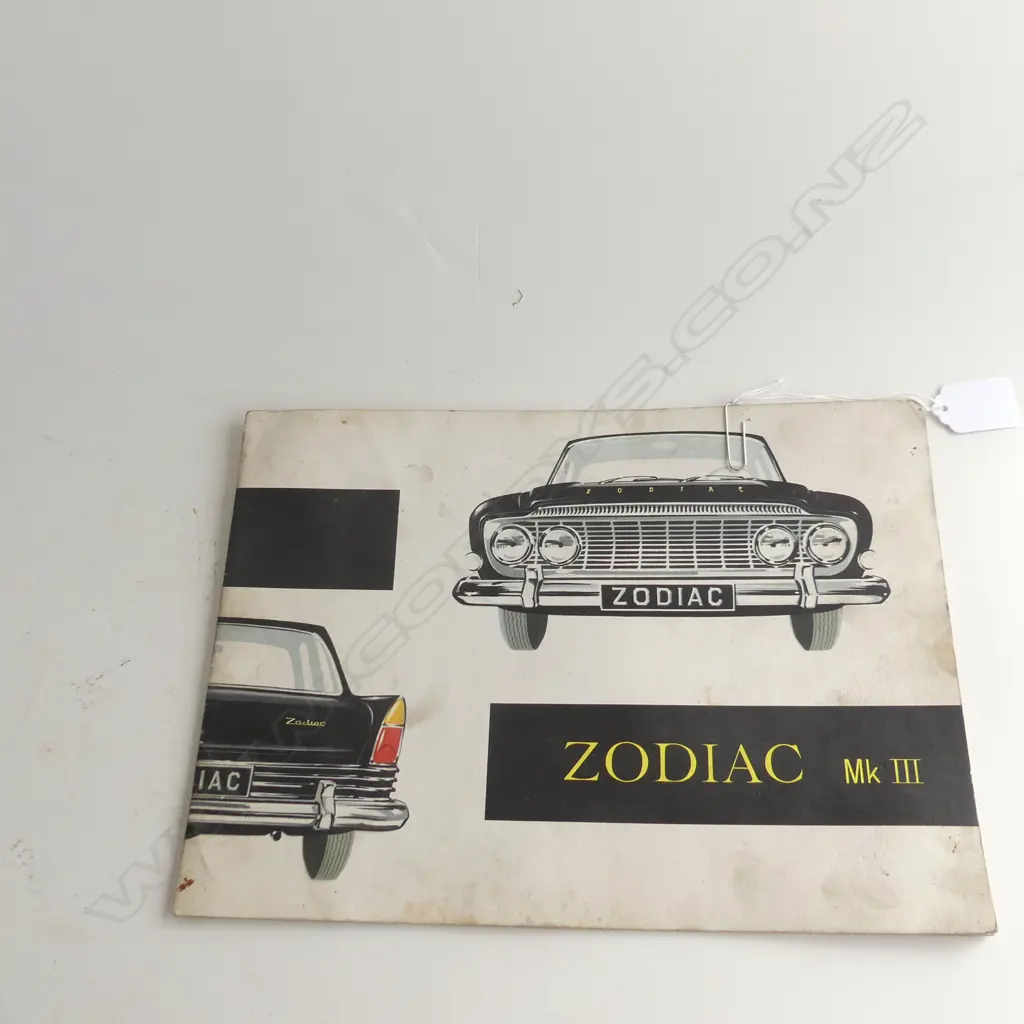 ORIGINAL FORD MOTOR CO. 'ZODIAC MkIII' PROMOTIONAL BOOKLET 305 x 215mm Image 1++