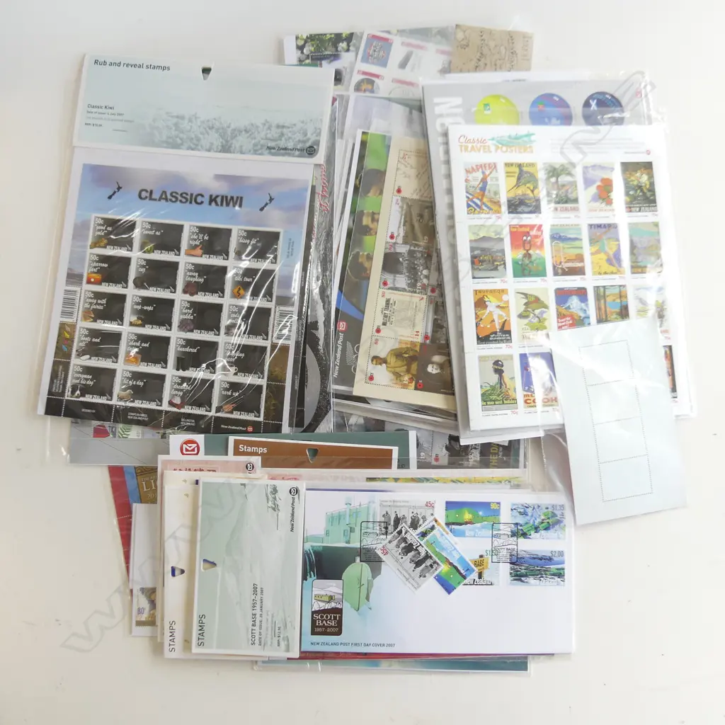 ASST. NZ STAMPS PACKS ETC $300 APPROX FACE VALUE Image 1++