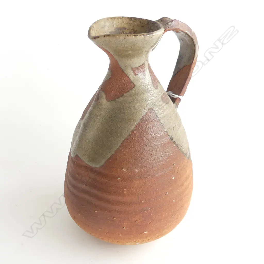 JAPANESE EARLY 1900’S SHIGARAKI ANAGAMA PITCHER H185MM Image 1++