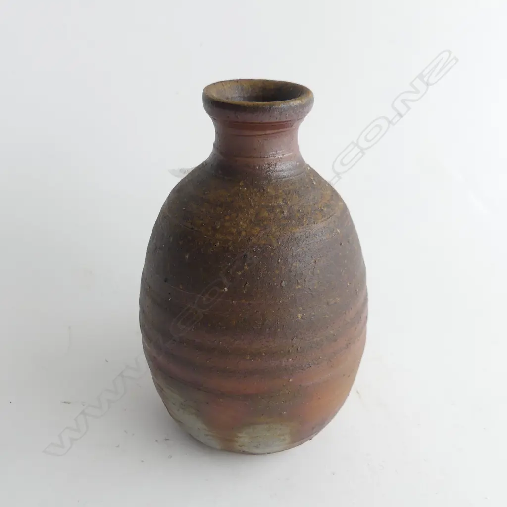LOVELY SMALL BIZEN ANAGAMA VASE H134MM Image 1++