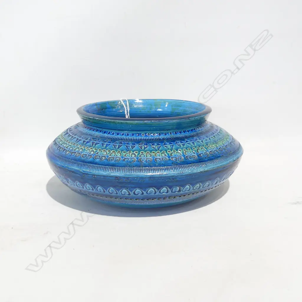 BLUE ITALIAN BITOSSI IKEBANA VASE 250mm dia... Image 1++