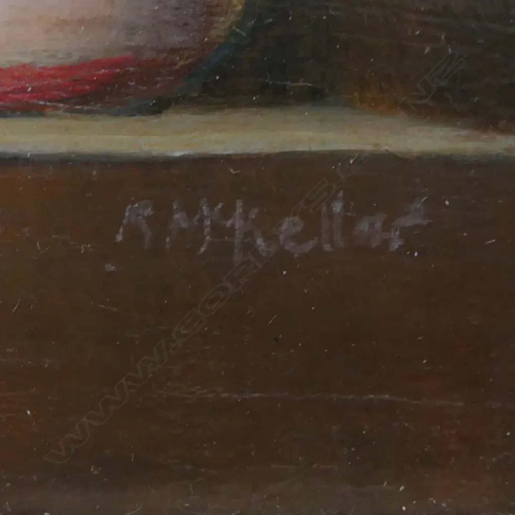 ROBERT MCKELLAR (UK 1945-2009) STILL LIFE OIL 150x225mm Image 1++