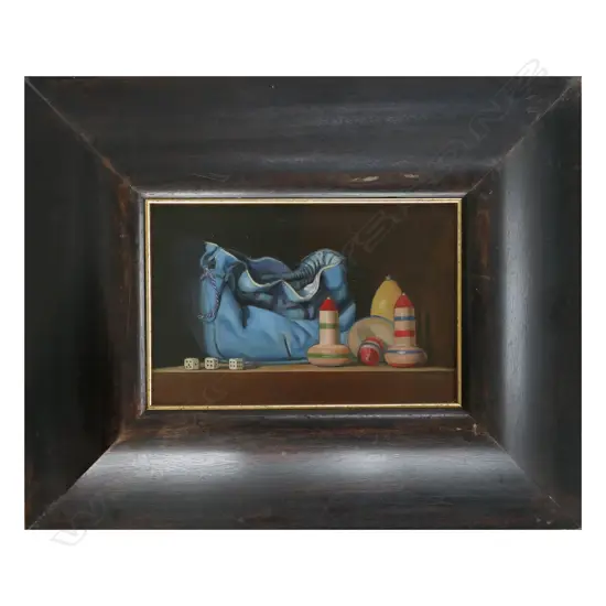 ROBERT MCKELLAR (UK 1945-2009) STILL LIFE OIL 150x225mm