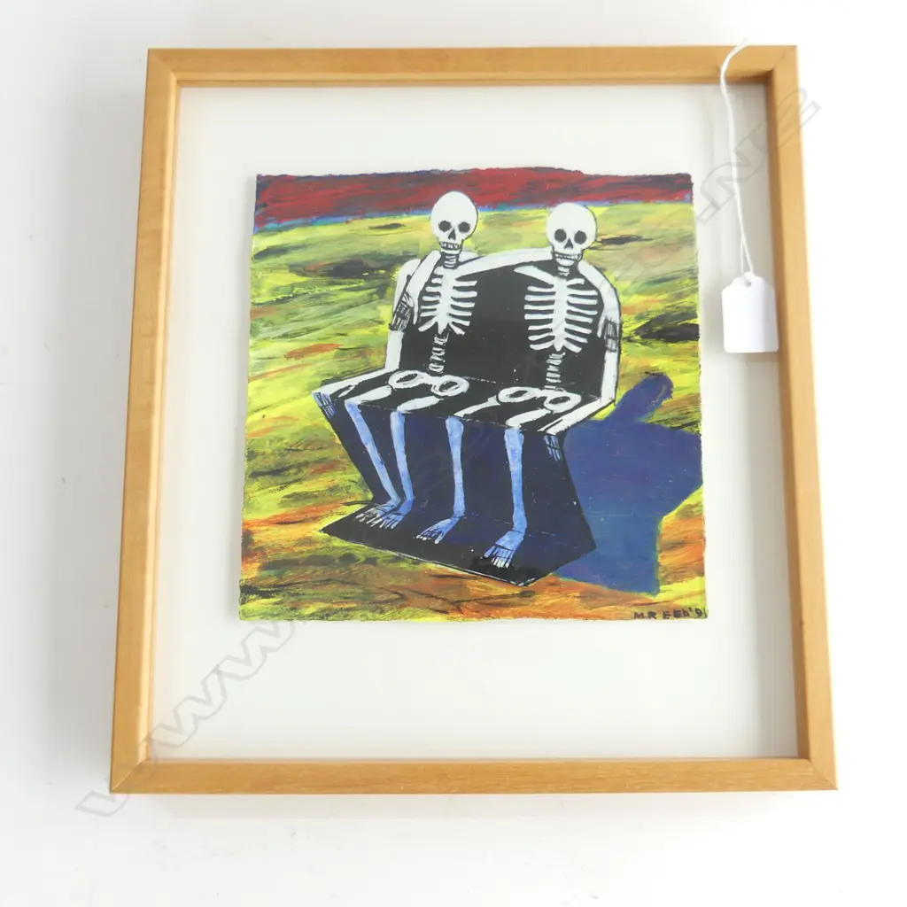 MICHAEL REED N.Z b.1950 'SITTING PRETTY SUITE' PASTEL. FRAMED Image 1++