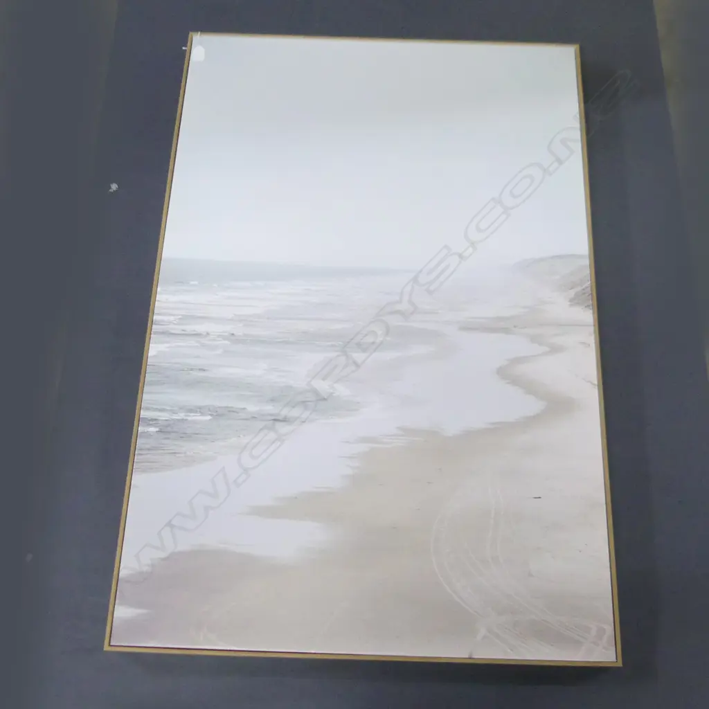 2 LGE CANVAS PRINTS; BEACH & SURF BOARDS 1180x780mm Image 1++