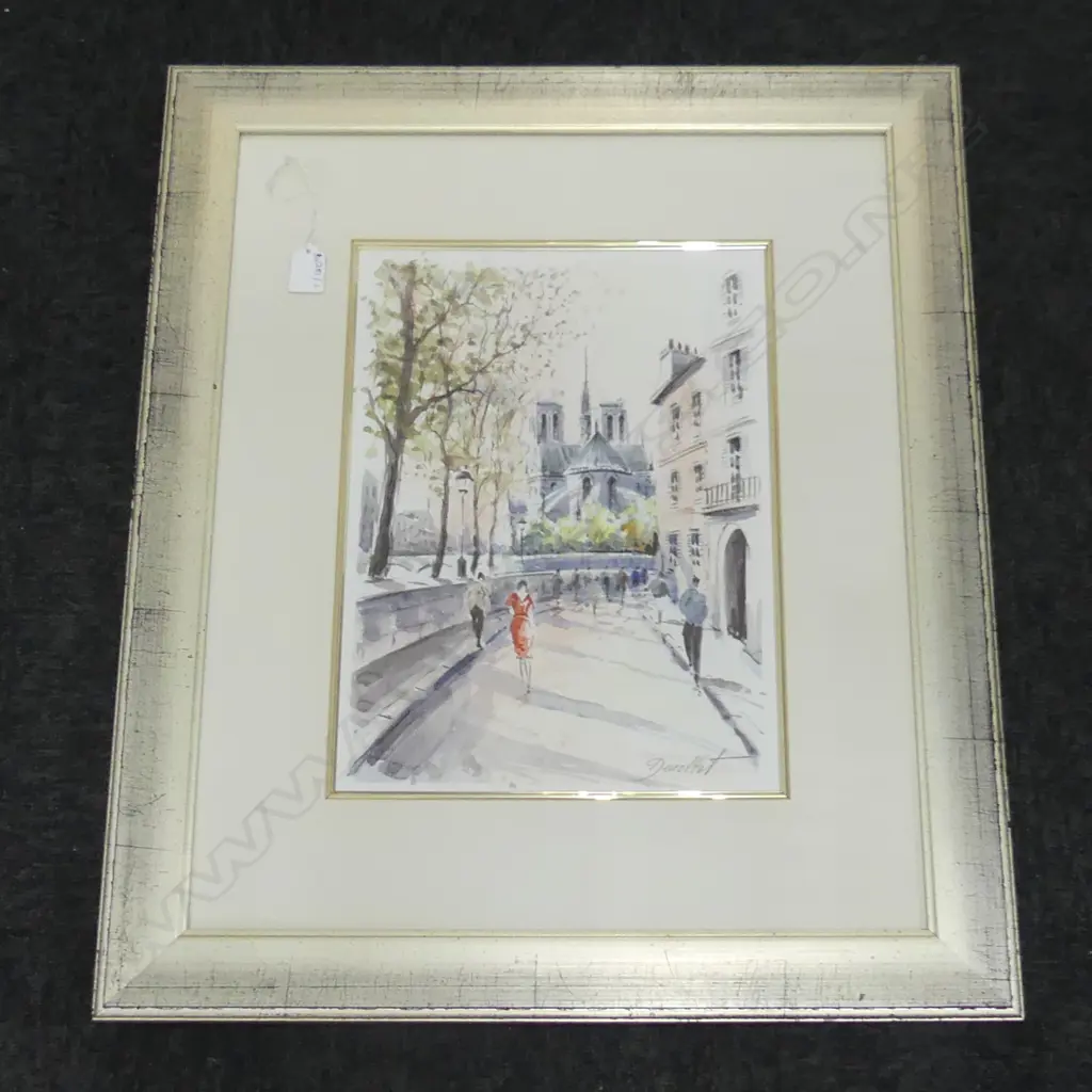 PARIS W/C SIGNED DUEOFFET 380x280mm Image 1++