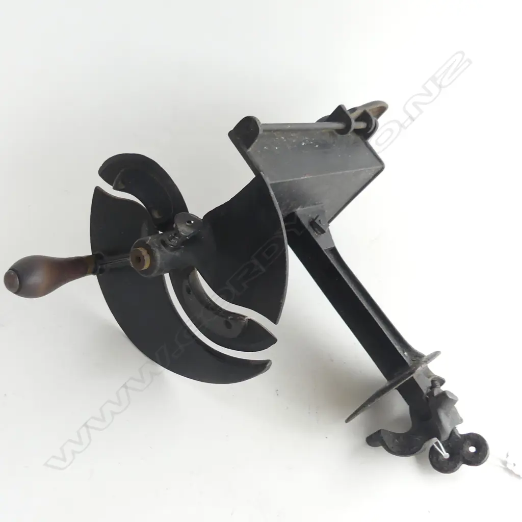 ANTIQUE 'STERLING' CAST IRON MEAT SLICER H.320mm Image 1++