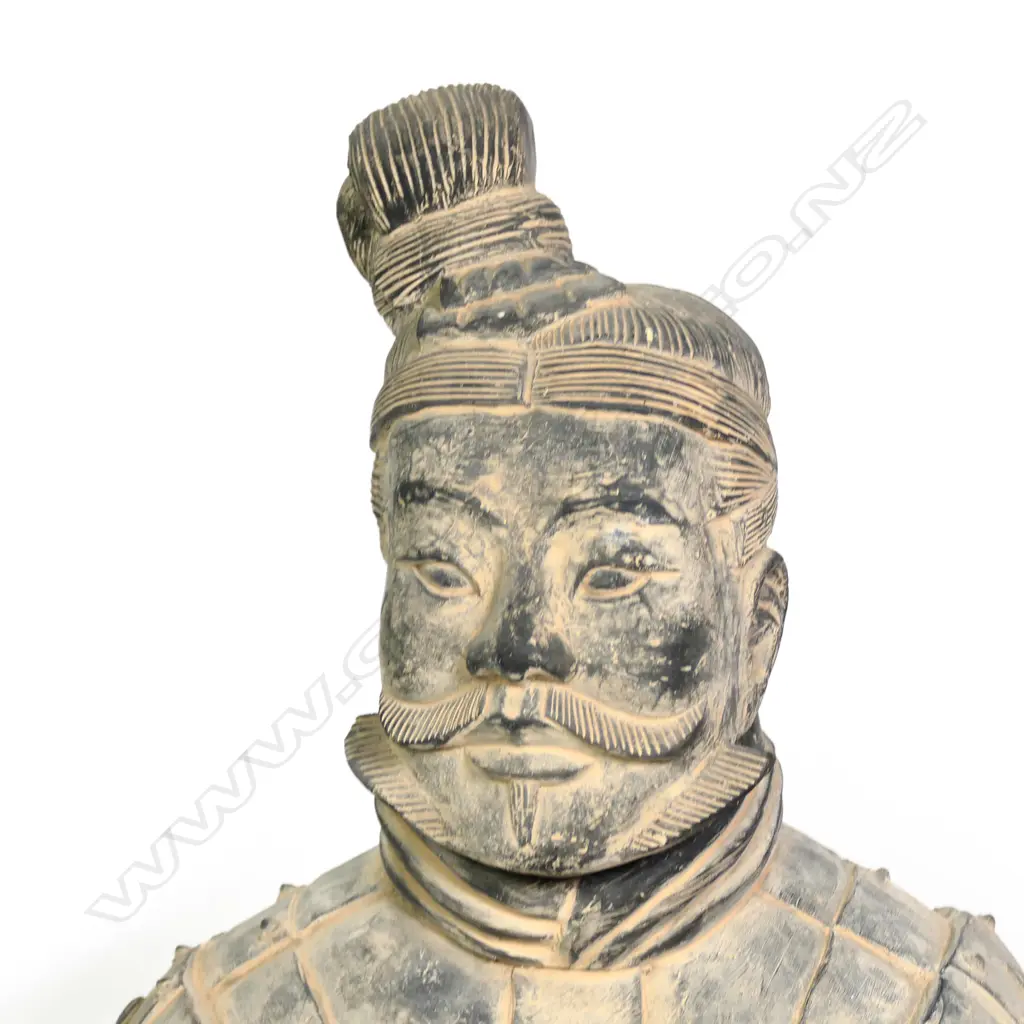 A 20thC Chinese Buried Army terracotta warrior, Image 1++