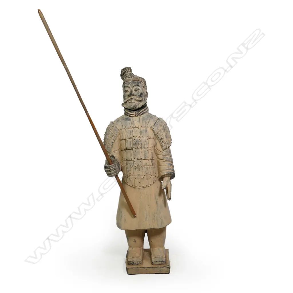 A 20thC Chinese Buried Army terracotta warrior, Image 1++