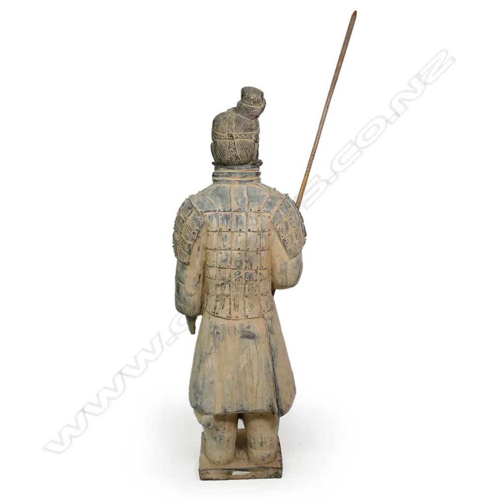 A 20thC Chinese Buried Army terracotta warrior, Image 1++