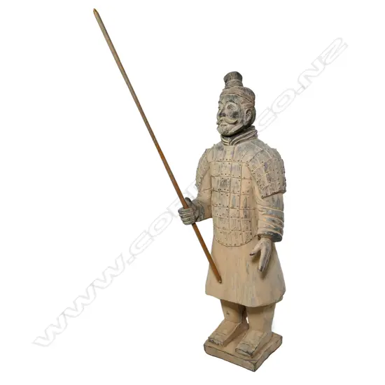 A 20thC Chinese Buried Army terracotta warrior,