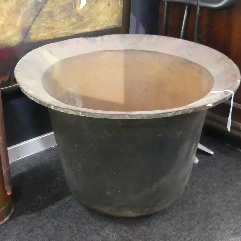 LGE OLD COPPER LAUNDRY POT H.450mm / 615mm dia Image 1++