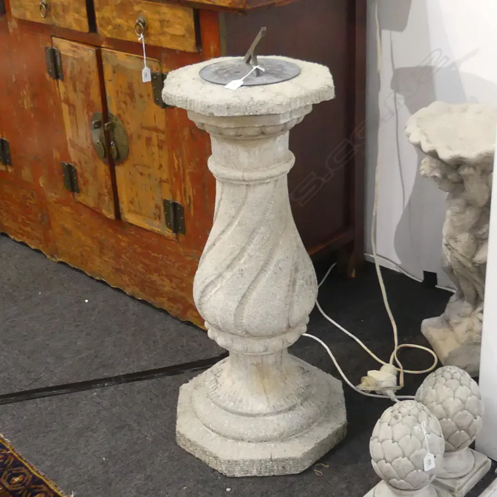 SUNDIAL ON CONCRETE PLINTH H.950mm Image 1++