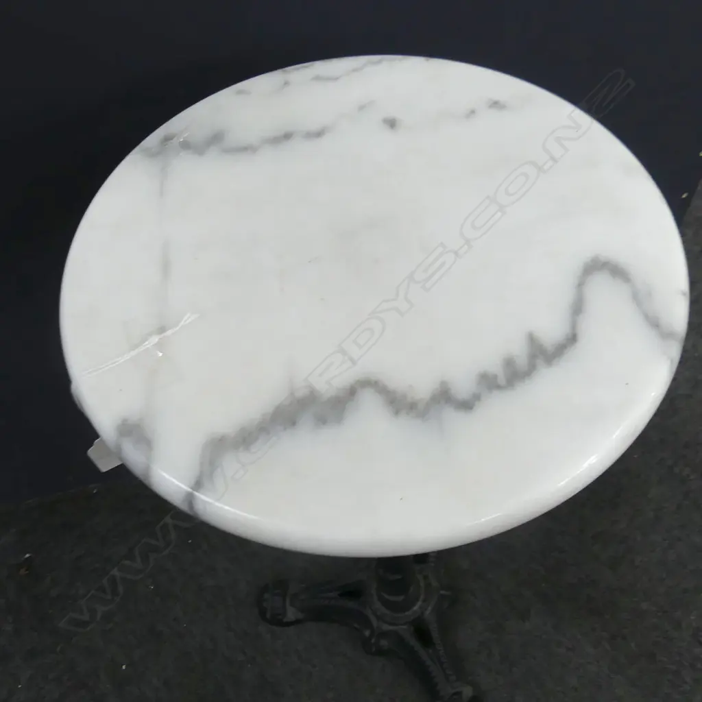 MARBLE TOP AND IRON BASE STAND H.620mm Image 1++