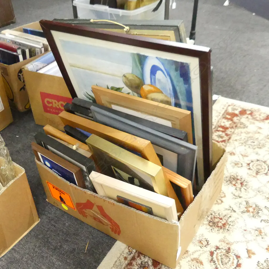 BOX LOT ASST. ARTWORKS; REI HAMON PRINTS ETC Image 1++