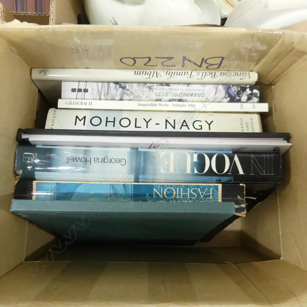 BOX LOT BOOKS; FASHION, ART ETC Image 1++