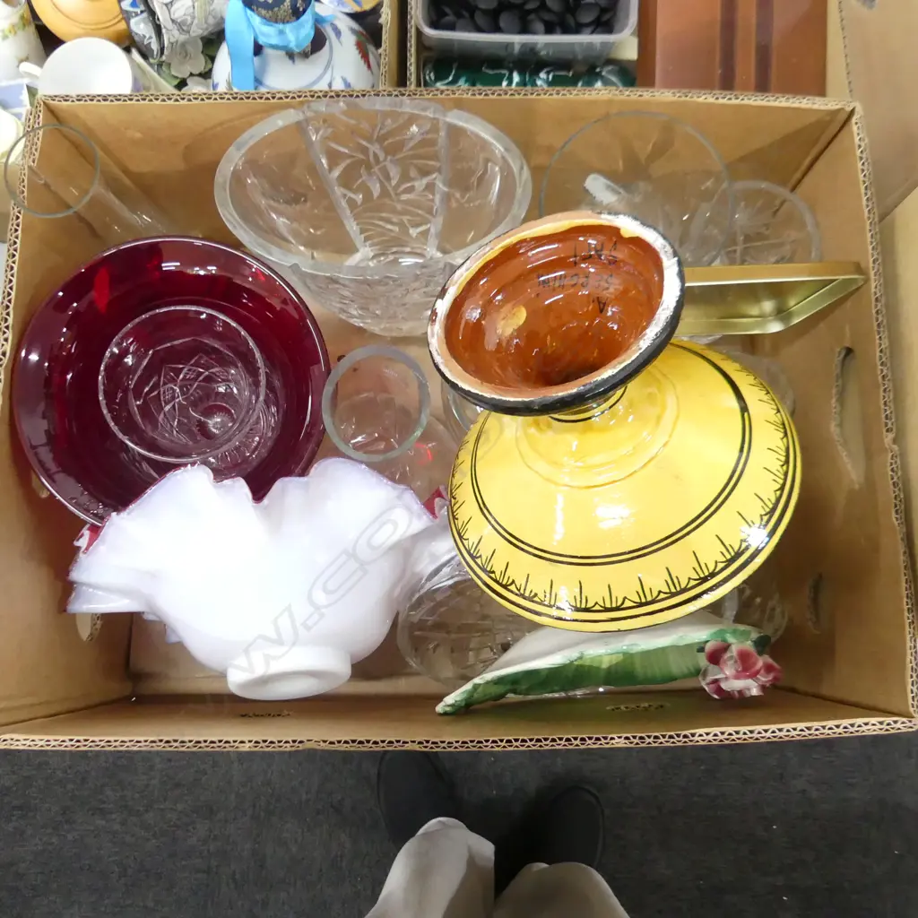 BOX LOT ASST. CRYSTAL ETC Image 1++