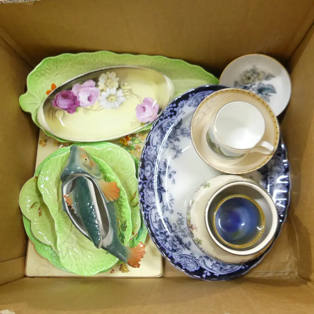 BOX ASST CHINA & CERAMICS INC. CARLTONWARE & BESWICK Image 1++